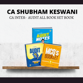 CA Inter Audit | Notes, Question Bank & MCQ Book by CA Shubham Keswani | For Jan 26 Exams